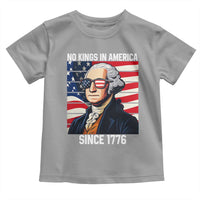 Funny Patriotic Founding Father Toddler T Shirt No Kings in America Since 1776 4th of July - Wonder Print Shop