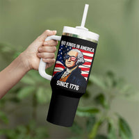 Funny Patriotic Founding Father Tumbler With Handle No Kings in America Since 1776 4th of July - Wonder Print Shop