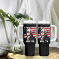 Funny Patriotic Founding Father Tumbler With Handle No Kings in America Since 1776 4th of July - Wonder Print Shop