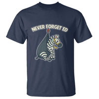Never Forget Ed The Zebra Meme T Shirt Funny Viral Animal Escape Internet Humor Fans - Wonder Print Shop