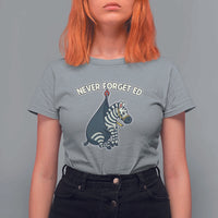 Never Forget Ed The Zebra Meme T Shirt For Women Funny Viral Animal Escape Internet Humor Fans - Wonder Print Shop