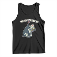 Never Forget Ed The Zebra Meme Tank Top Funny Viral Animal Escape Internet Humor Fans - Wonder Print Shop