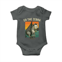 Retro Ed the Zebra Meme Baby Onesie Funny Viral Escape Animal - Wonder Print Shop