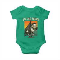 Retro Ed the Zebra Meme Baby Onesie Funny Viral Escape Animal - Wonder Print Shop