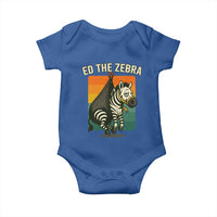 Retro Ed the Zebra Meme Baby Onesie Funny Viral Escape Animal - Wonder Print Shop