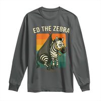 Retro Ed the Zebra Meme Long Sleeve Shirt Funny Viral Escape Animal - Wonder Print Shop