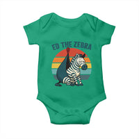 Retro Ed the Zebra Meme Baby Onesie Funny Viral Escape Animal Helicopter Rescue - Wonder Print Shop