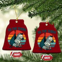 Retro Ed the Zebra Meme Ceramic Ornament Funny Viral Escape Animal Helicopter Rescue - Wonder Print Shop