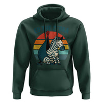 Retro Ed the Zebra Meme Hoodie Funny Viral Escape Animal Helicopter Rescue - Wonder Print Shop