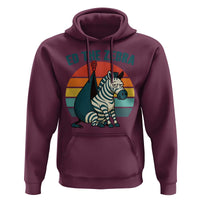Retro Ed the Zebra Meme Hoodie Funny Viral Escape Animal Helicopter Rescue - Wonder Print Shop