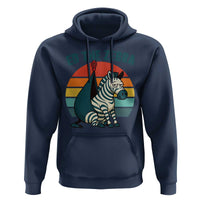 Retro Ed the Zebra Meme Hoodie Funny Viral Escape Animal Helicopter Rescue - Wonder Print Shop