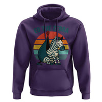 Retro Ed the Zebra Meme Hoodie Funny Viral Escape Animal Helicopter Rescue - Wonder Print Shop