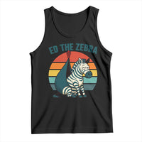 Retro Ed the Zebra Meme Tank Top Funny Viral Escape Animal Helicopter Rescue - Wonder Print Shop