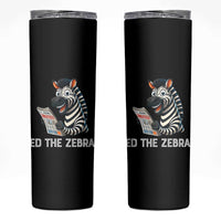 Ed the Zebra Meme Skinny Tumbler Funny Viral Animal Escape Internet Humor Fans - Wonder Print Shop