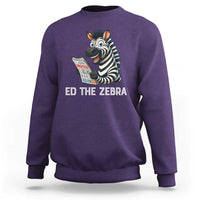 Ed the Zebra Meme Sweatshirt Funny Viral Animal Escape Internet Humor Fans - Wonder Print Shop