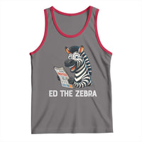 Ed the Zebra Meme Tank Top Funny Viral Animal Escape Internet Humor Fans - Wonder Print Shop