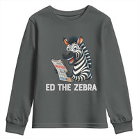 Ed the Zebra Meme Youth Sweatshirt Funny Viral Animal Escape Internet Humor Fans - Wonder Print Shop