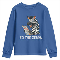 Ed the Zebra Meme Youth Sweatshirt Funny Viral Animal Escape Internet Humor Fans - Wonder Print Shop
