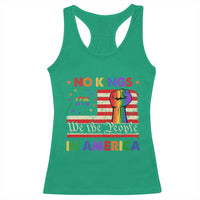 No Kings In America Rainbow Flag Racerback Tank Top - Wonder Print Shop