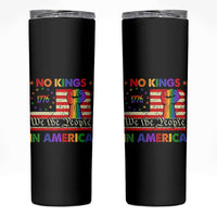 No Kings In America Rainbow Flag Skinny Tumbler - Wonder Print Shop