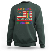 No Kings In America Rainbow Flag Sweatshirt - Wonder Print Shop