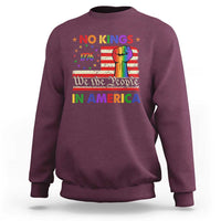 No Kings In America Rainbow Flag Sweatshirt - Wonder Print Shop