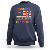 No Kings In America Rainbow Flag Sweatshirt - Wonder Print Shop