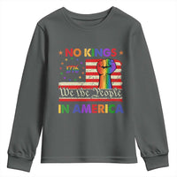 No Kings In America Rainbow Flag Youth Sweatshirt - Wonder Print Shop