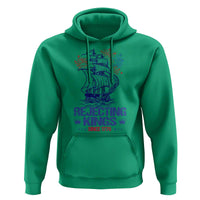 Rejecting Kings Since 1776 Hoodie Vintage Patriotic Ship 4th Of July Fireworks - Wonder Print Shop