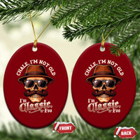 Chale I’m Not Old I’m Classic Foo Ceramic Ornament Funny Chicano Skull OG Cholo - Wonder Print Shop