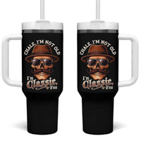 Chale I’m Not Old I’m Classic Foo Tumbler With Handle Funny Chicano Skull OG Cholo - Wonder Print Shop