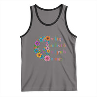 No Kings No Fascists No Tyrants No Nazis Tank Top Resist Retro Boho Floral Peace Sign - Wonder Print Shop