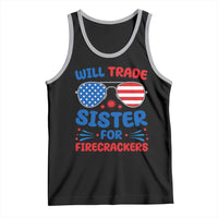Will Trade Sister for Firecrackers Tank Top Funny 4th of July Patriotic Humor - Wonder Print Shop