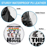 There's Some Gays in This House Spare Tire Cover Funny LGBTQ+ Horror Character Pride Mashup - Wonder Print Shop