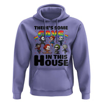 There's Some Gays in This House Hoodie Funny LGBTQ+ Horror Character Pride Mashup - Wonder Print Shop