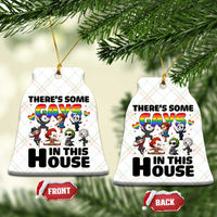 There's Some Gays in This House Ceramic Ornament Funny LGBTQ+ Horror Character Pride Mashup - Wonder Print Shop