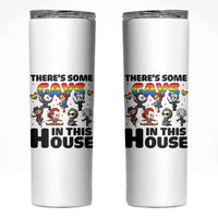 There's Some Gays in This House Skinny Tumbler Funny LGBTQ+ Horror Character Pride Mashup - Wonder Print Shop