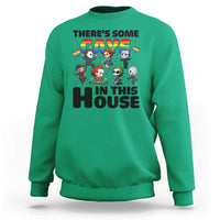 There's Some Gays in This House Sweatshirt Funny LGBTQ+ Horror Character Pride Mashup - Wonder Print Shop