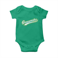 Geauxmaha Vintage Throwback Design Baby Onesie Purple and Gold Baseball Fan - Wonder Print Shop