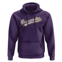 Geauxmaha Vintage Throwback Design Hoodie Purple and Gold Baseball Fan - Wonder Print Shop