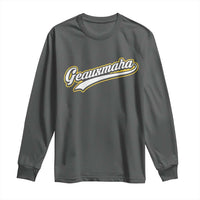 Geauxmaha Vintage Throwback Design Long Sleeve Shirt Purple and Gold Baseball Fan - Wonder Print Shop