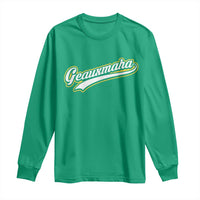 Geauxmaha Vintage Throwback Design Long Sleeve Shirt Purple and Gold Baseball Fan - Wonder Print Shop