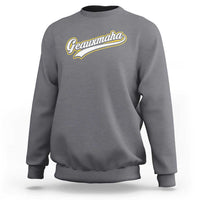 Geauxmaha Vintage Throwback Design Sweatshirt Purple and Gold Baseball Fan - Wonder Print Shop