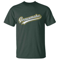 Geauxmaha Vintage Throwback Design T Shirt Purple and Gold Baseball Fan - Wonder Print Shop