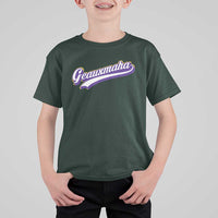 Geauxmaha Vintage Throwback Design T Shirt For Kid Gold Baseball Fan - Wonder Print Shop