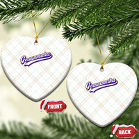 Geauxmaha Vintage Throwback Design Ceramic Ornament Gold Baseball Fan - Wonder Print Shop