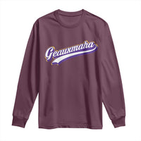 Geauxmaha Vintage Throwback Design Long Sleeve Shirt Gold Baseball Fan - Wonder Print Shop