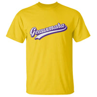 Geauxmaha Vintage Throwback Design T Shirt Gold Baseball Fan - Wonder Print Shop