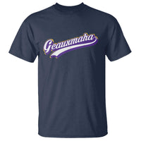 Geauxmaha Vintage Throwback Design T Shirt Gold Baseball Fan - Wonder Print Shop