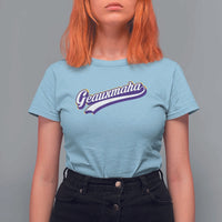 Geauxmaha Vintage Throwback Design T Shirt For Women Gold Baseball Fan - Wonder Print Shop